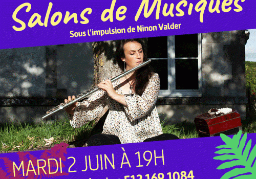Salon de Musique – La Vie Continue #1 – mardi 2 juin 2020 – Sérénades Urbaines – De souffle en souffle